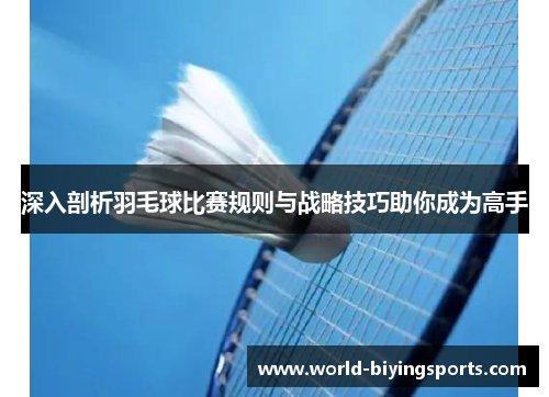 深入剖析羽毛球比赛规则与战略技巧助你成为高手